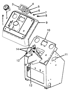 Pedestal, Engine Controls And Instrument Panel Diagram and Parts List for 1105 0350039U-135292100-135292399-136292100 Cub Cadet Lawn Tractor